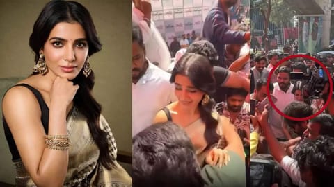 Samantha Ruth Prabhu mobbed by fans at an event