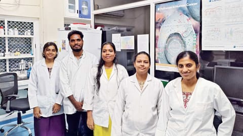 The team of researchers at IIT-M who were part of the study that was published in the Advanced Materials Interfaces
