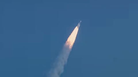 Indian Space Research Organisation (ISRO) launches the BlueBird Block-2 communication satellite of AST SpaceMobile, USA, onboard its launch vehicle LVM3-M6 from the Satish Dhawan Space Centre, Sriharikota, Andhra Pradesh