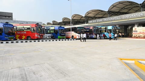 TN Minister Nehru inaugurates new omnibus stand in Tiruchy
