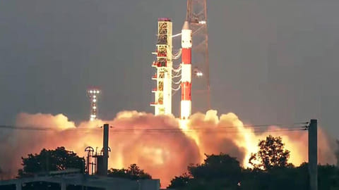Image of launching PSLV C62