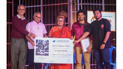 The award was presented to Sri Vidhya Nilayam, a store that has been selling authentic and good-quality puja products