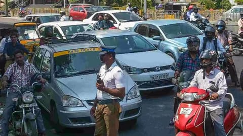 Representative image of traffic diversion