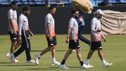 India players during a training session