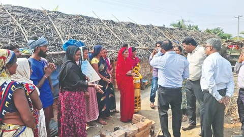 Twelve families from Chhattisgarh were rescued from alleged bonded labour conditions at a private brick kiln in Kannur village in Tiruvallur district