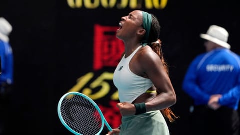 Coco Gauff advances to second round at Australian Open despite serving struggles