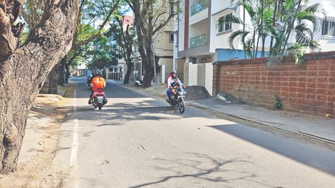 Poorly visible speed breaker on 500-metre stretch of Aspiran Garden 1st Street in Kilpauk