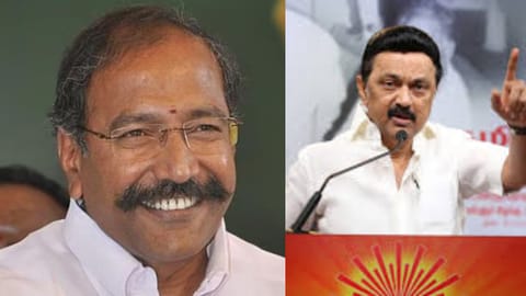 (L-R) P Thangamani - MK Stalin