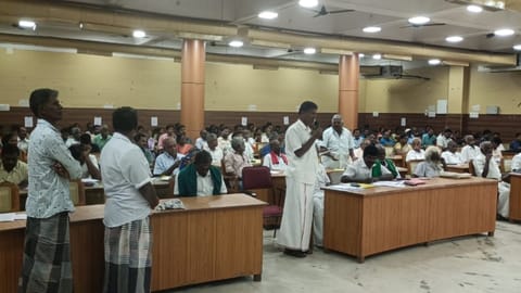 Farmers who lost goats appeal for compensation at grievances redressal meet in Tiruchy on Friday