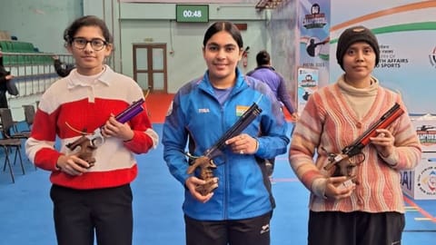 Visual from the Air Pistol Trial 2 finals