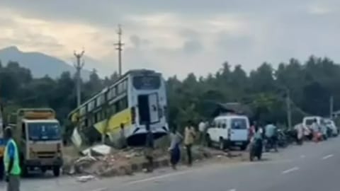 View from the accident spot
