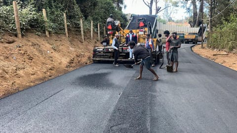 Road works under way in full swing in the Nilgiris