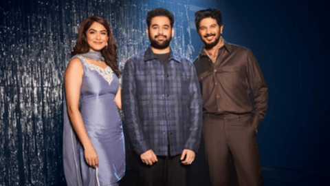 Dulquer Salmaan with AR Ameen and Murnal Thankur