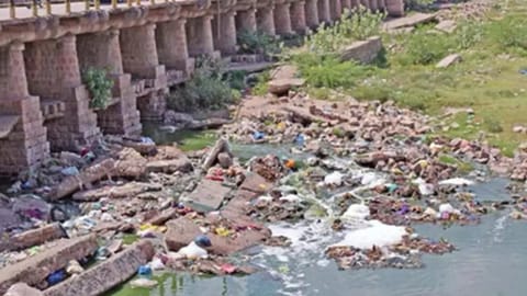 Unchecked sewage flow has been contaminating Vaigai river
