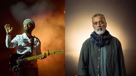 (L) Arijit Singh, (R) Lucky Ali