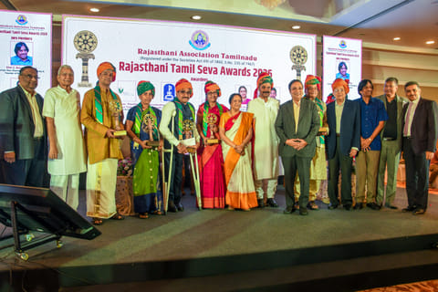 Rajasthani Tamil seva Awards 2026, award winners