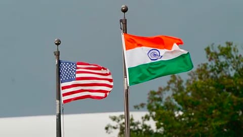 India and USA flag