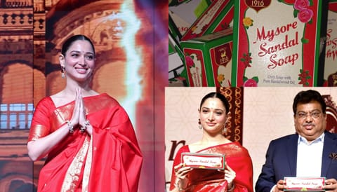 Tamannaah as ambassador of Mysore Sandal Soap
