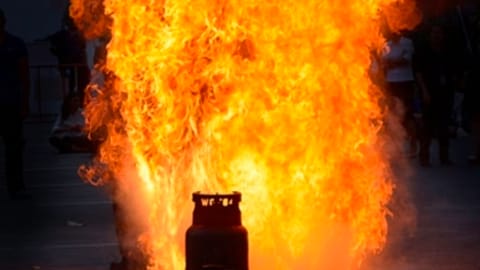 Representative image of a cylinder blast