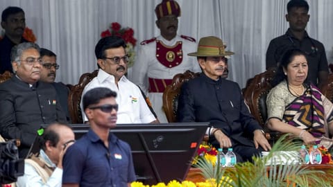 Tamil Nadu CM MK Stalin and former TN governor RN Ravi