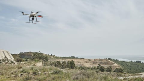 Drone surveyed the quarries in Madurai districts
