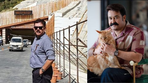 Filmmaker Priyadarshan and Mohanlal