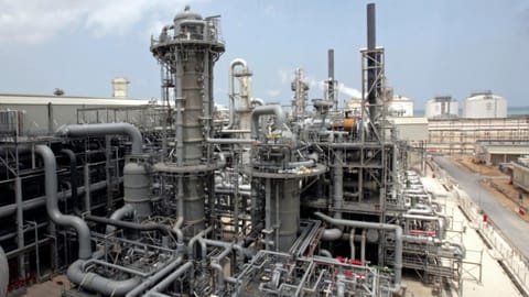 This April 4, 2009, file photo, shows a gas production facility at Ras Laffan, Qatar.