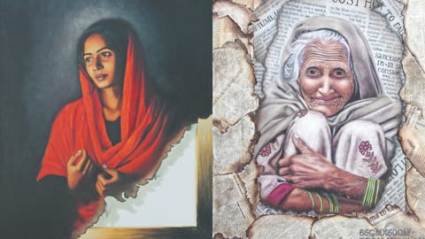 Illusion-based artworks by Divya Pandian that will be on display at the exhibition