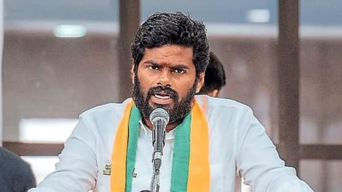 BJP State president K Annamalai