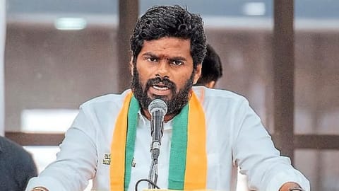 Former BJP state president K Annamalai