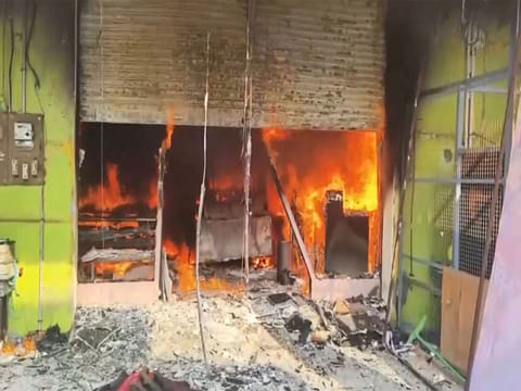 Flames engulf ice cream manufacturing unit in Ranipet