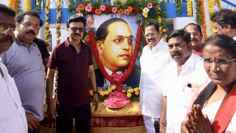 MK Stalin paid tribute to BR Ambedkar