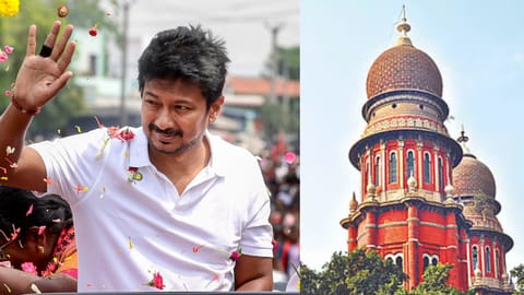 (L) Udhayanidhi Stalin, (R) Madras High Court