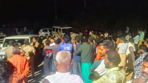 Angry villagers clash with police