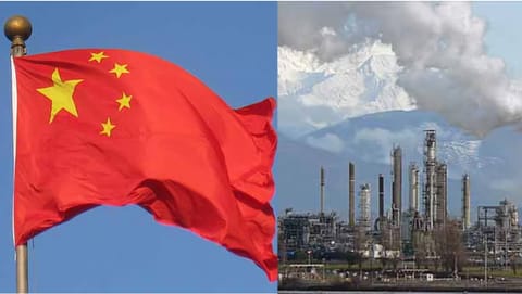 (L) China flag