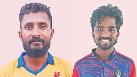 (L) P Saravana Kumar, (R) AB Dhiyash