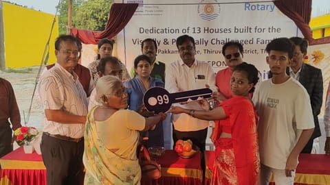 13 families with disabilities receive new homes via Rotary
