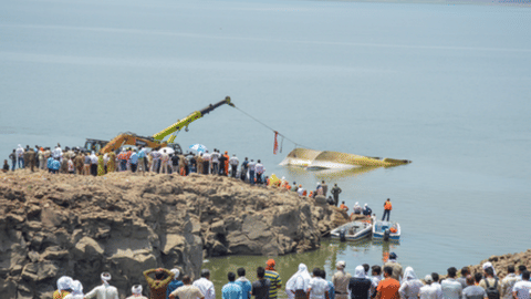 Scene from the Bargi boat tragedy