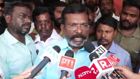 VCK president Thol Thirumavalavan