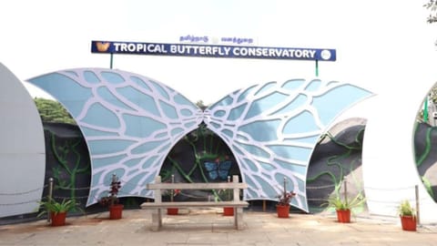 Butterfly Conservatory Park in Tiruchy