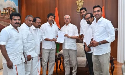 Vijay meets Governor