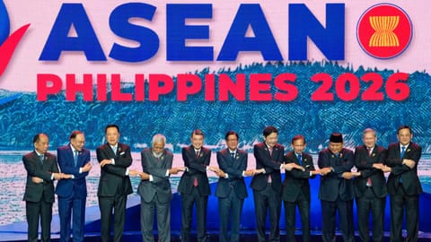A visual from the opening ceremony of 48th ASEAN summit and related meetings at Cebu