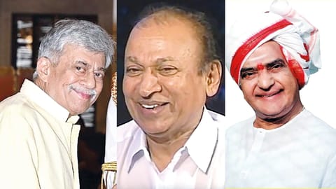 Anant Nag, Dr Rajkumar and NT Rama Rao