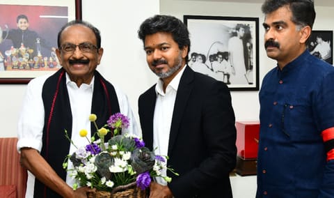 Chief Minister C Joseph Vijay visited MDMK general secretary Vaiko at his Anna Nagar residence