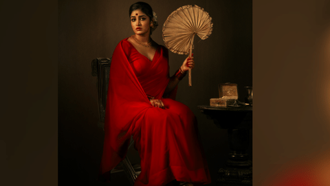 Dimple Hayathi's first look in 'Bhogi'