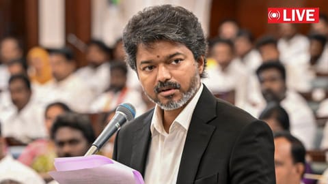 Tamil Nadu Chief Minister C Joseph Vijay addresses the Assembly