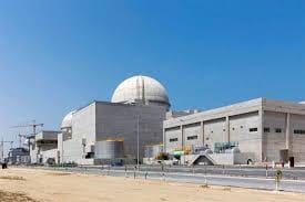 This undated photograph released by the United Arab Emirates’ state-run WAM news agency shows the under-construction Barakah nuclear power plant in Abu Dhabi’s Western desert.