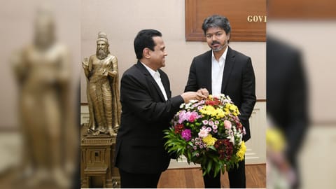 FICCI Tamil Nadu State Council chairman GKS Velu met Tamil Nadu CM Vijay