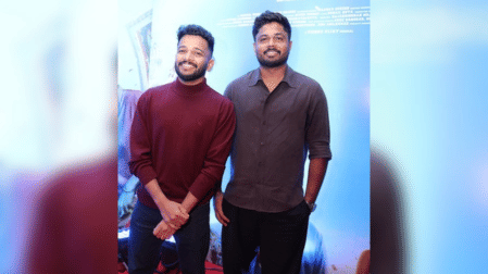 (L-R) Basil Joseph , Sanju Samson