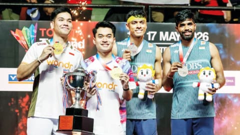 Chirag Shetty and Satwiksairaj Rankireddy (third and fourth)